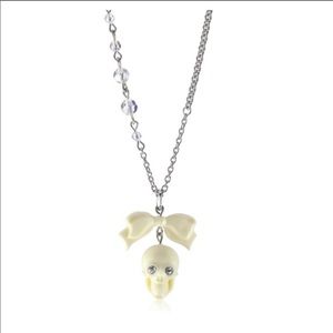 Tarina Tarantino | Ivory Lucite Skull Necklace